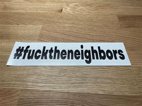 fuck the neighbor